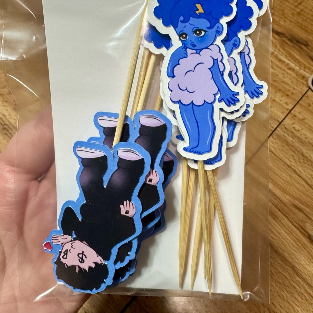 Junior h sad boyz themed Cupcake Toppers